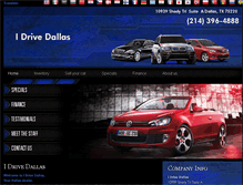 Tablet Screenshot of idrivedallas.com